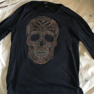 💀 studded Mango top